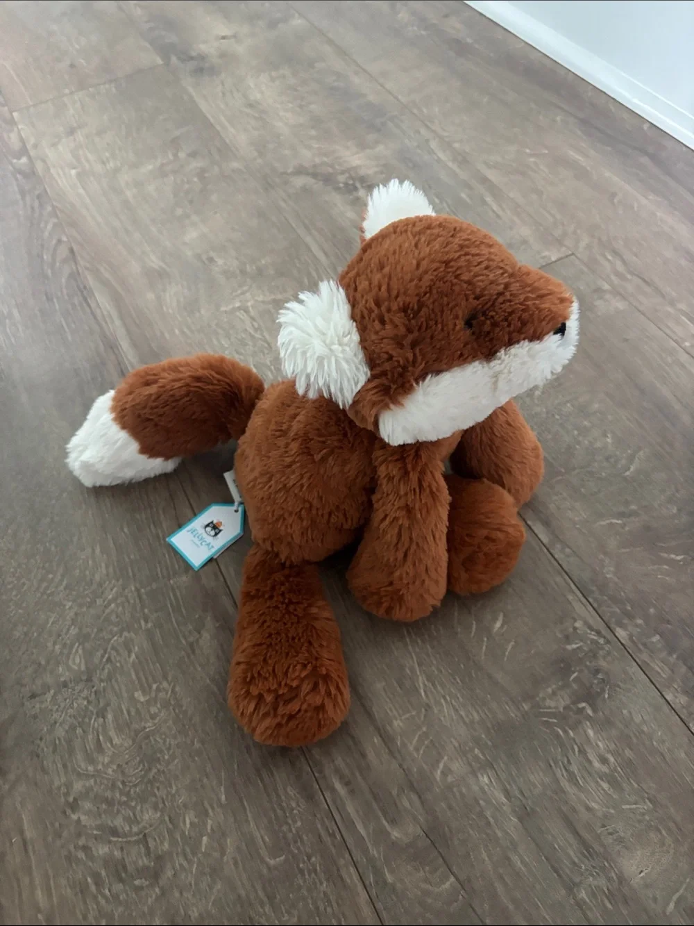 Jellycat medium smudge fox NWT